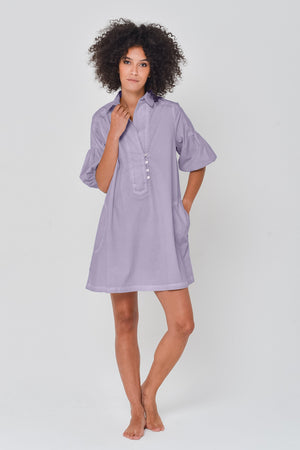 Day Off Poplin Shirtdress in Mauve