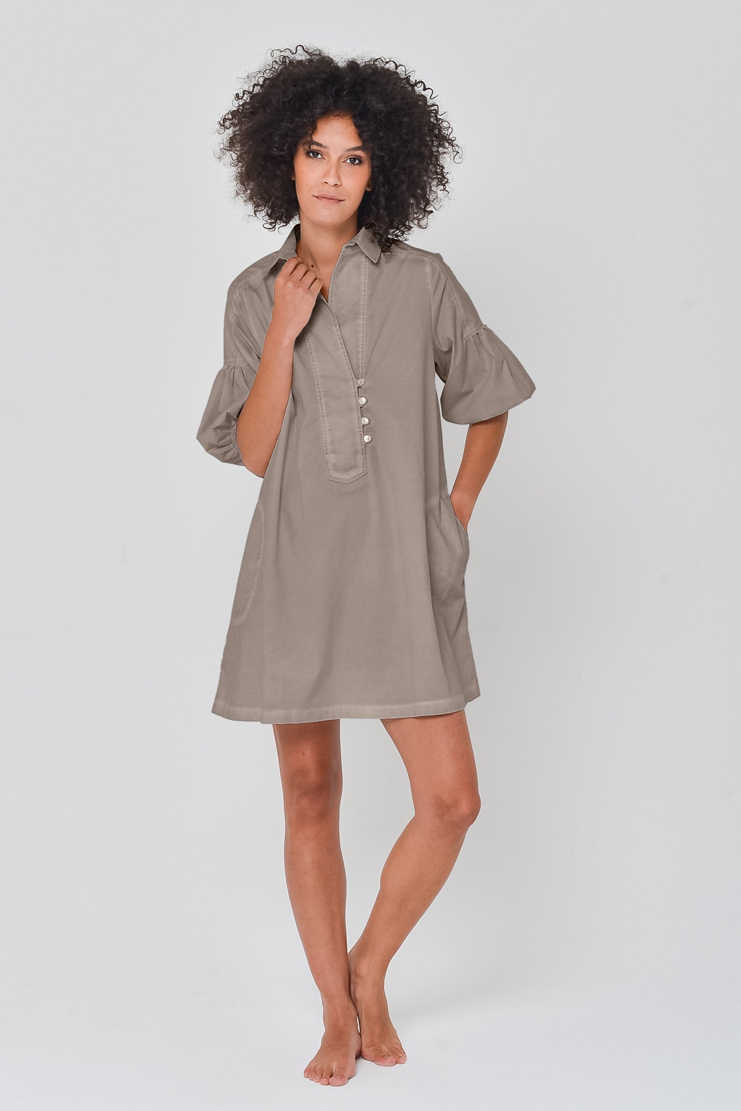 Day Off Poplin Shirtdress in Reef