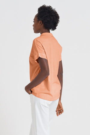 Drop Shoulder Polo Shirt - Albicocca - Polos
