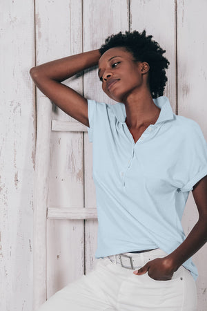 Drop Shoulder Polo Shirt - Anice - Polos