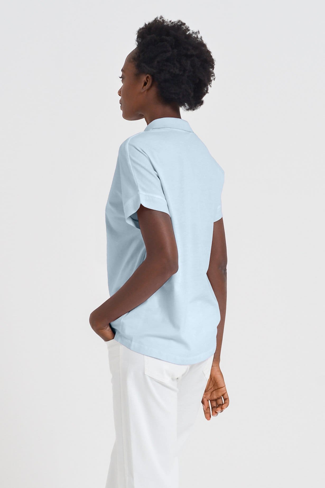 Drop Shoulder Polo Shirt - Anice - Polos