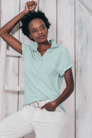 Drop Shoulder Polo Shirt - Tahiti - Polos