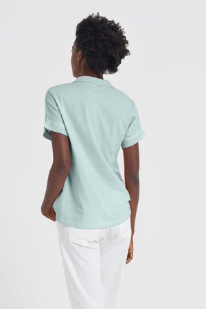 Drop Shoulder Polo Shirt - Tahiti - Polos