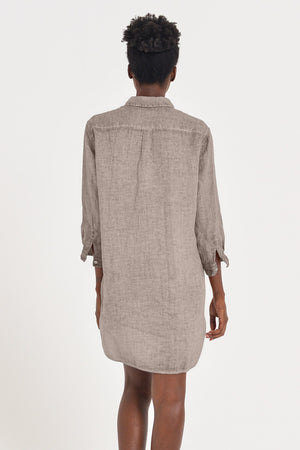 Effortless Linen Open Tunic - Corda - Shirtdress