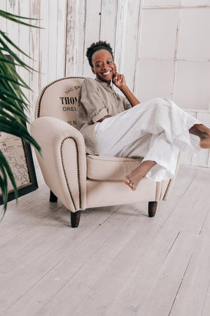 Effortless Linen Open Tunic - Corda - Shirtdress