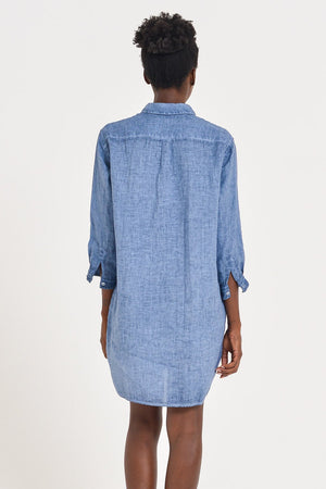 Effortless Linen Open Tunic - Jeans - Shirtdress