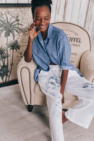 Effortless Linen Open Tunic - Jeans - Shirtdress