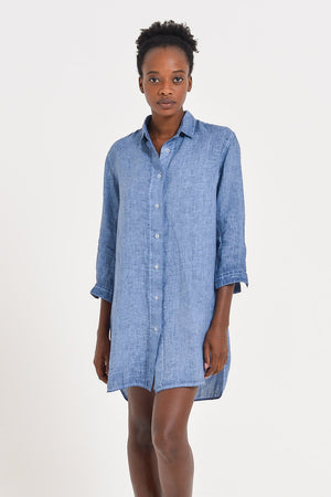 Effortless Linen Open Tunic - Jeans - Shirtdress