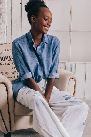 Effortless Linen Open Tunic - Jeans - Shirtdress