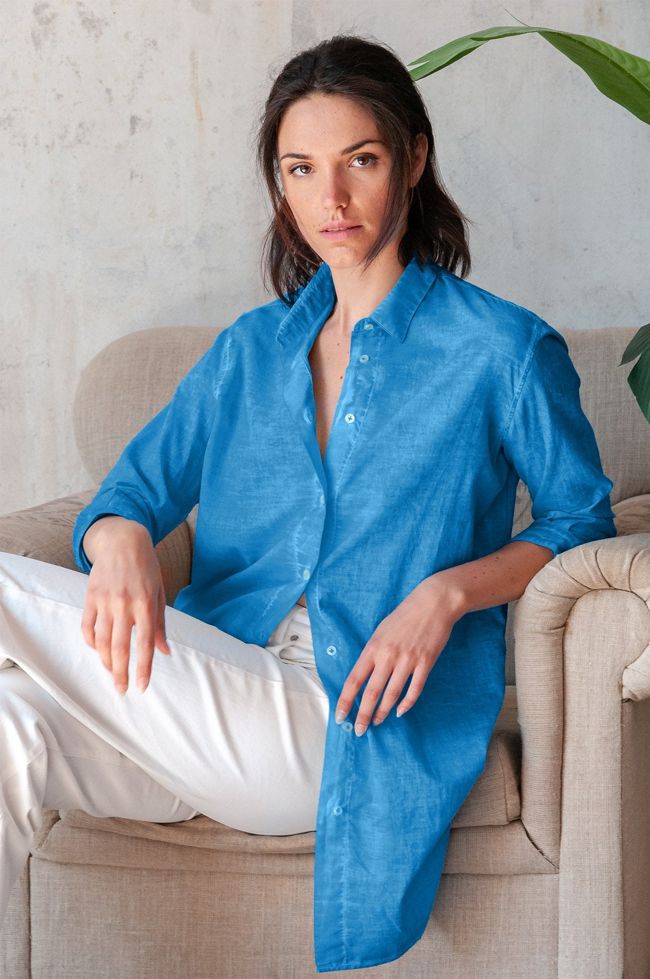 Effortless Voile Open Tunic - Lavezzi - Shirtdress