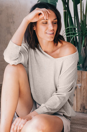 Egg Shaped Cotton Sweater - Canapa - Sweaters