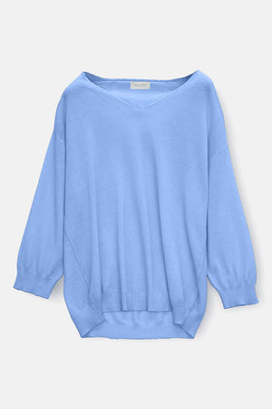 Egg Shaped Cotton Sweater - Santorini - Sweaters
