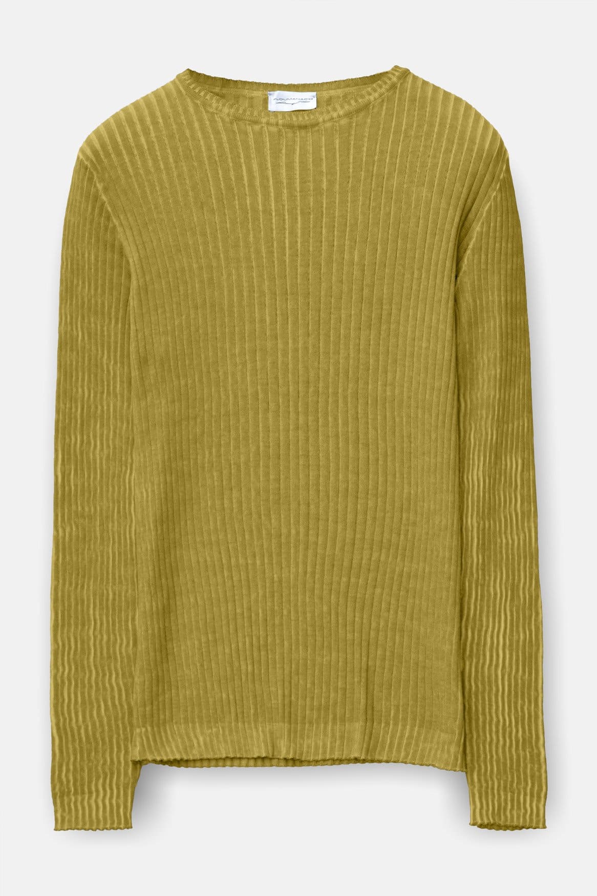 Flat Rib Cotton Sweater - Pistacchio