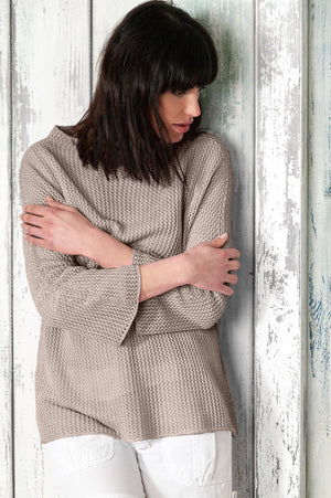 Fresh Cotton Openwork Jumper - Corda - Sweaters