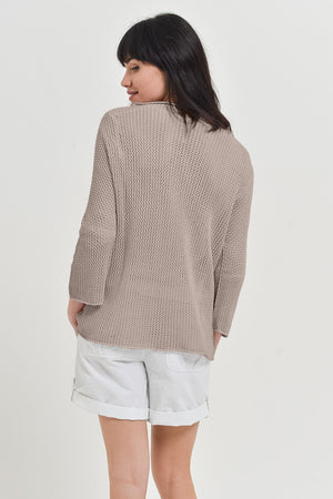 Fresh Cotton Openwork Jumper - Corda - Sweaters