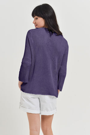 Fresh Cotton Openwork Jumper - Mirto - Sweaters