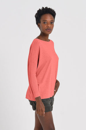 Fresh Oversized Sweater - Hibiscus - Sweaters