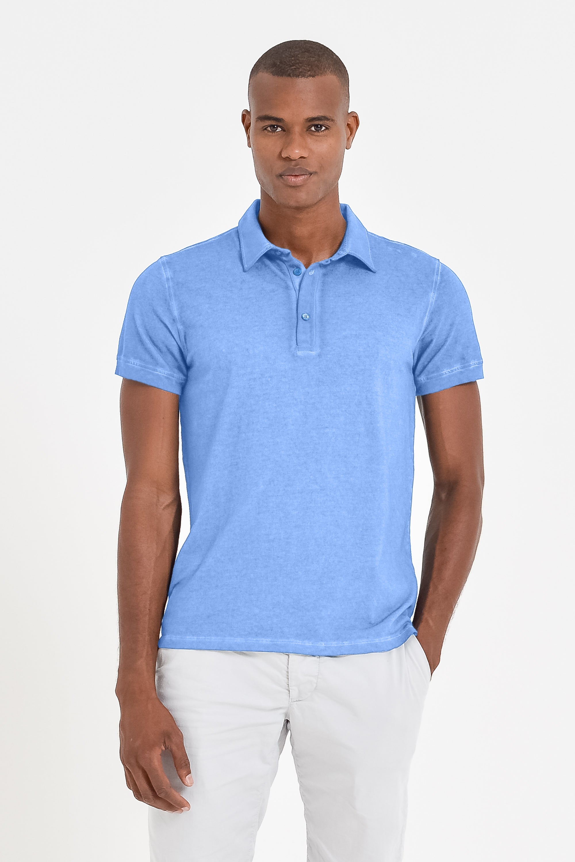 Hampton Polo Shirt - Santorini - Polos