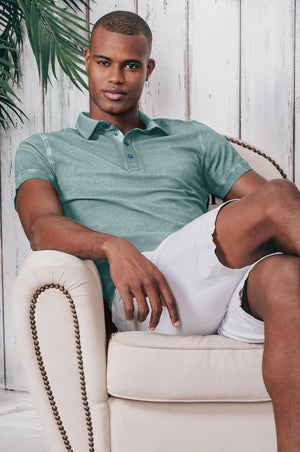 Hampton Polo Shirt - Shark - Polos