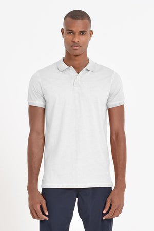 Jersey Polo Shirt - White - Polos