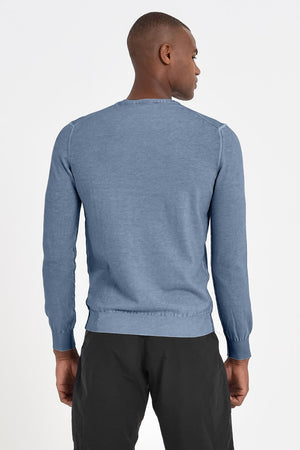 Lightweight Cotton Crew Neck Sweater - Jeans - Sweaters