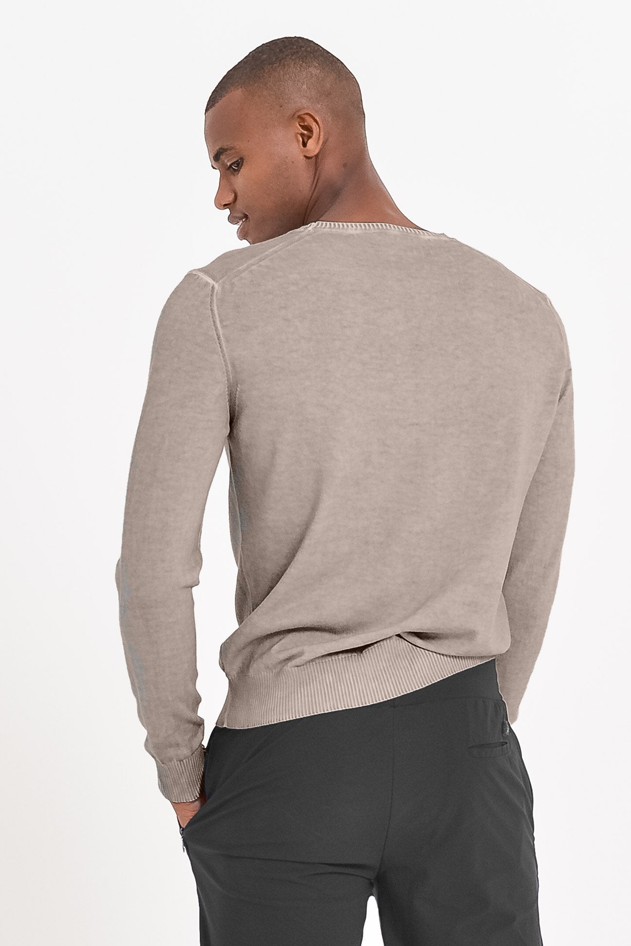 Lightweight Textured Crew Neck Sweater - Corda - Sweaters
