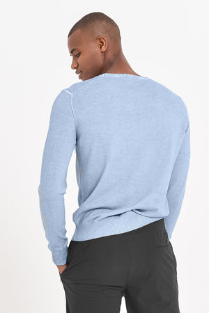 Lightweight Textured Crew Neck Sweater - Fiji - Sweaters