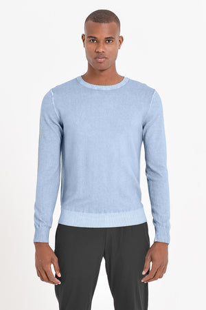 Lightweight Textured Crew Neck Sweater - Fiji - Sweaters