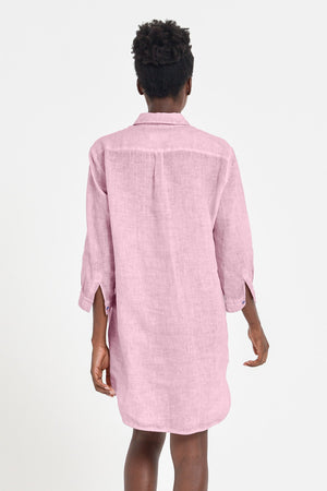 Linen Mini Shirtdress - Bali