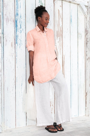 Linen Mini Shirtdress - Barbuda
