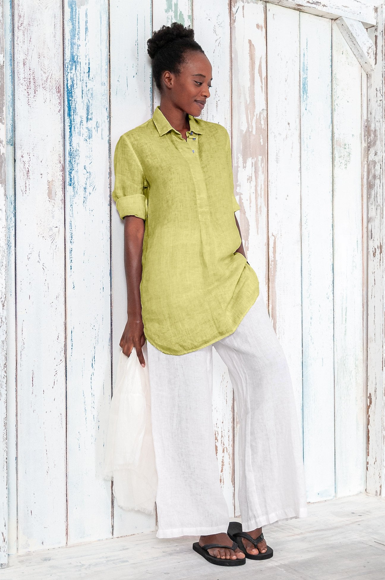 Linen Mini Shirtdress - Moorea