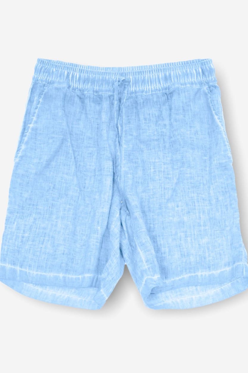 Linen Shorts - Cielo