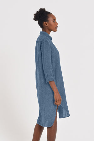 Long Linen Tunic - Jeans - Shirtdress