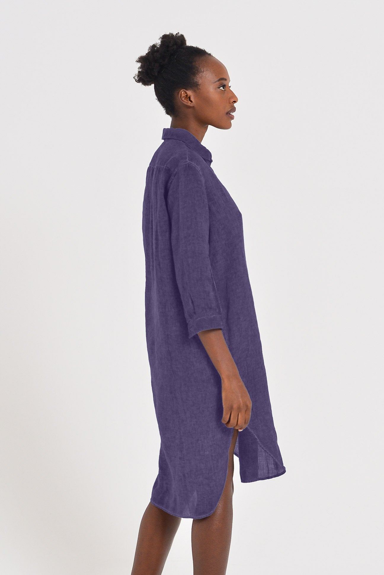 Long Linen Tunic - Mirto - Shirtdress