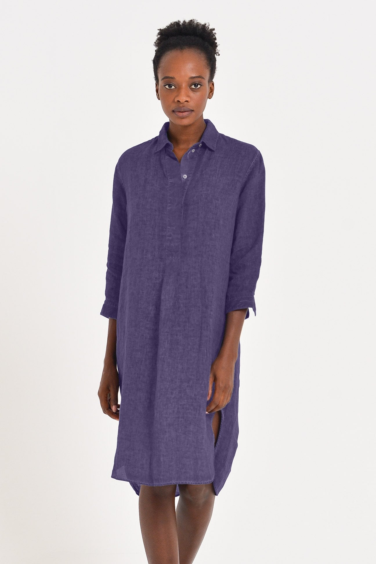 Long Linen Tunic - Mirto - Shirtdress