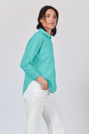 Loose Fit Cotton Voile Blouse - Paraggi - Shirts