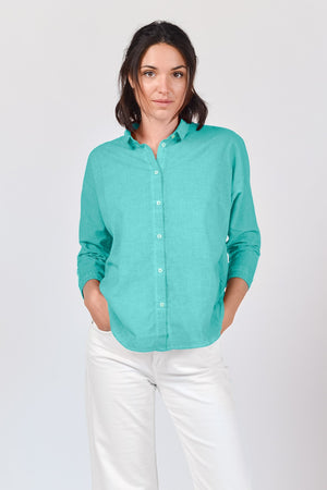 Loose Fit Cotton Voile Blouse - Paraggi - Shirts