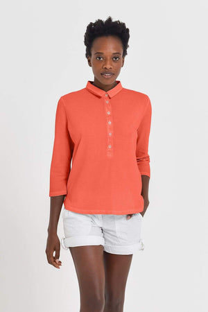 Loose Fit Polo Shirt - Lobster - Polos
