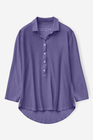 Loose Fit Polo Shirt - Mirtillo - Polos