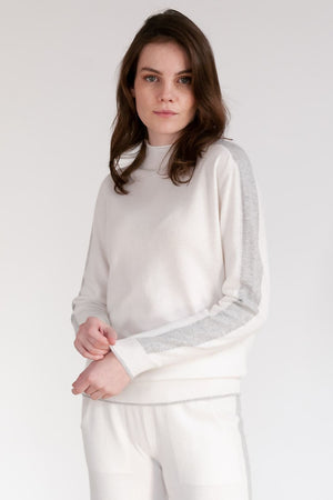 Ludag Wool Cropped Turtleneck - Foam - Sweater