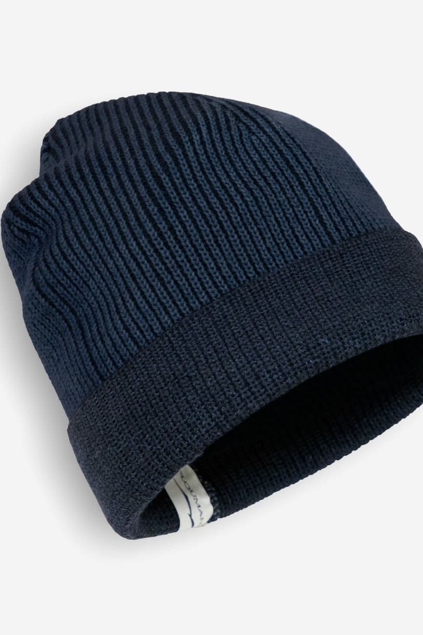 Merino Beanie in Navy - O/S