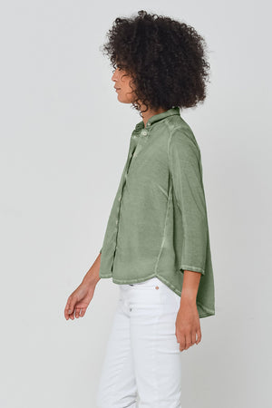 Merion Viscose Blouse in Palm - Shirts