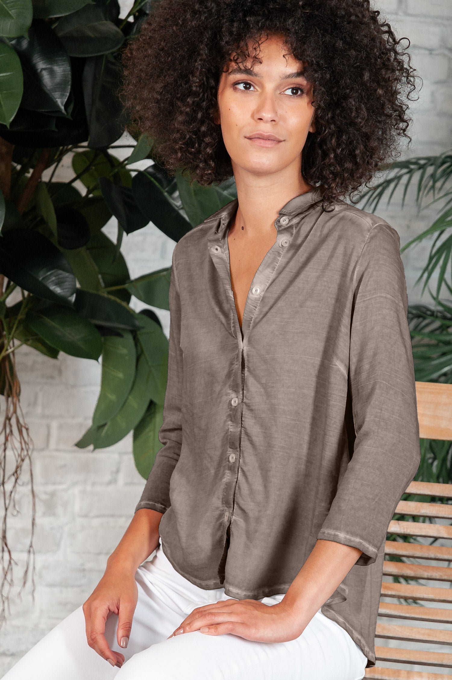 Merion Viscose Blouse in Reef - Shirts