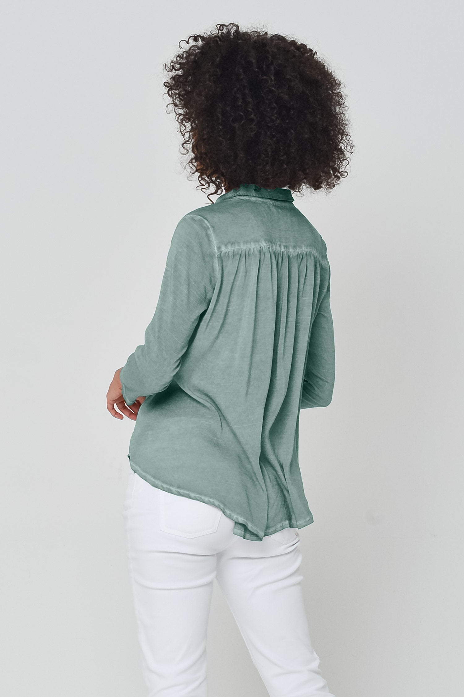 Merion Viscose Blouse in Shark - Shirts