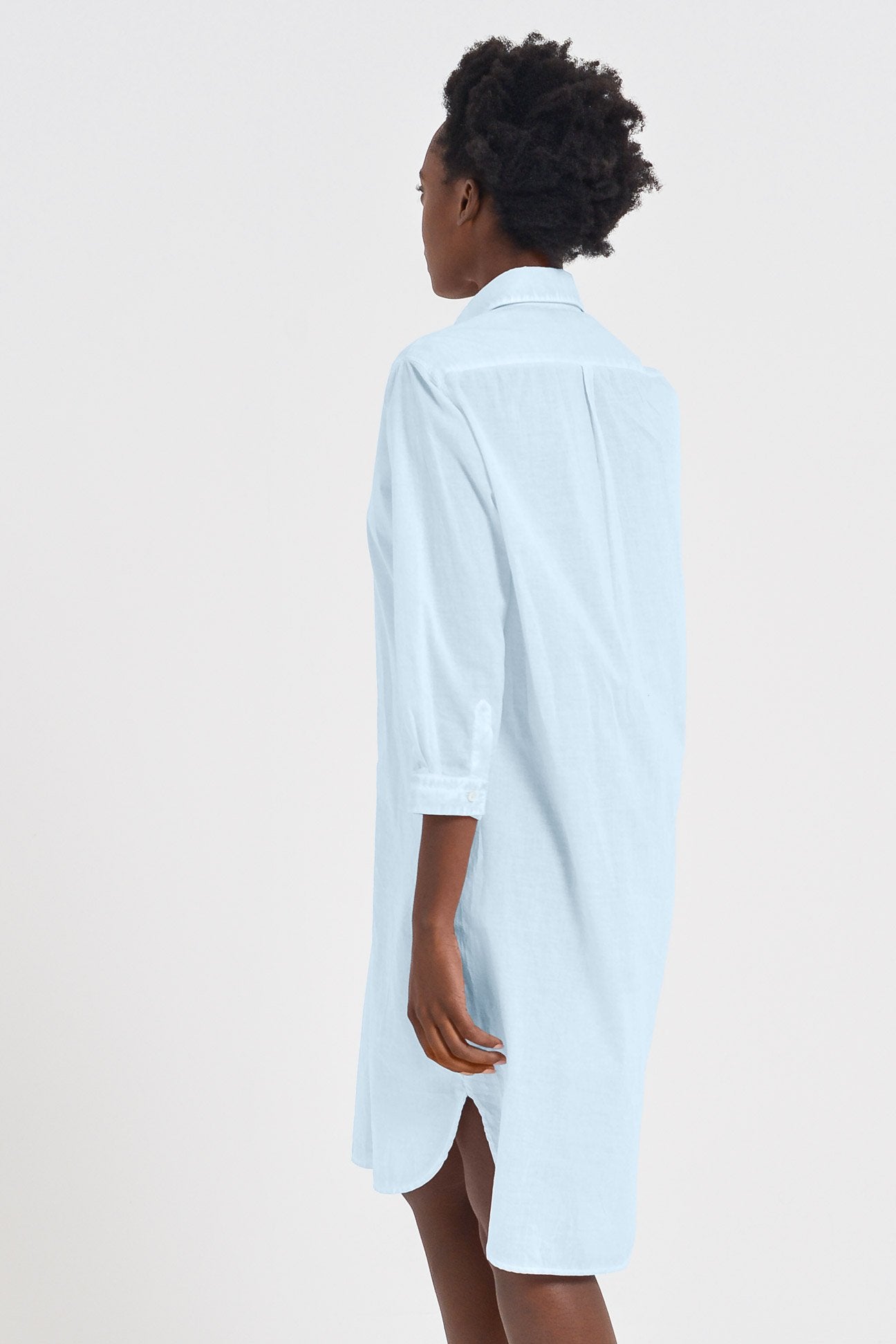 Midi Length Voile Tunic - Anice - Shirtdress
