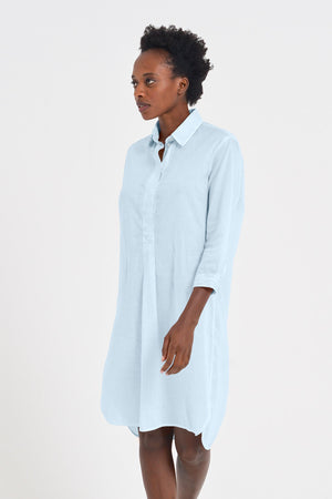 Midi Length Voile Tunic - Anice - Shirtdress