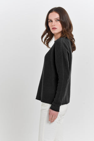 Mosshill Basalt - Loose Fit Crew Sweater - Sweaters