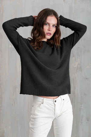 Mosshill Basalt - Loose Fit Crew Sweater - Sweaters