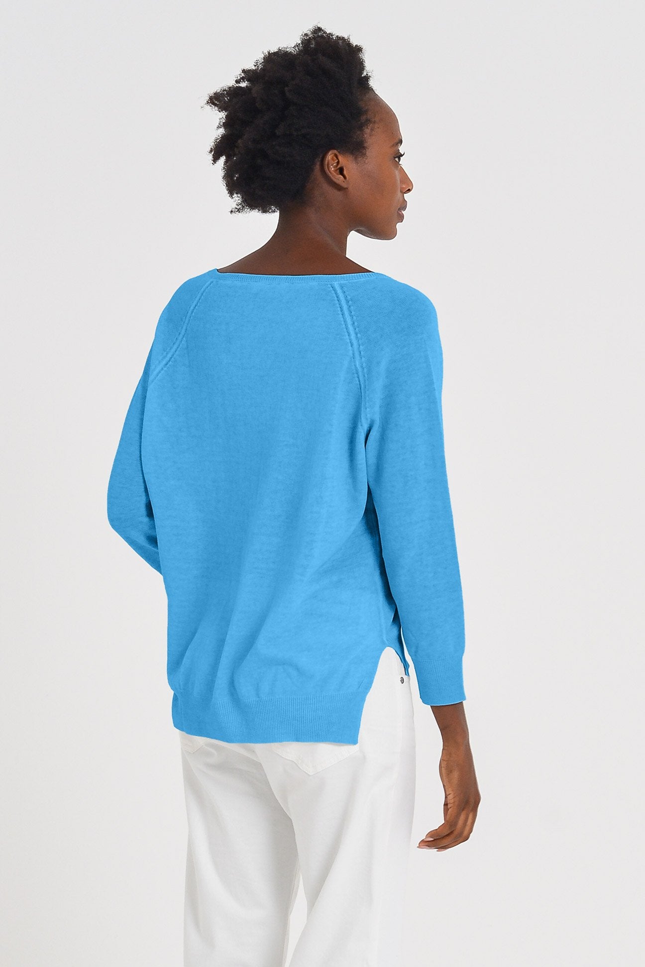 V-Neck Cotton Jumper - Lavezzi - Sweaters