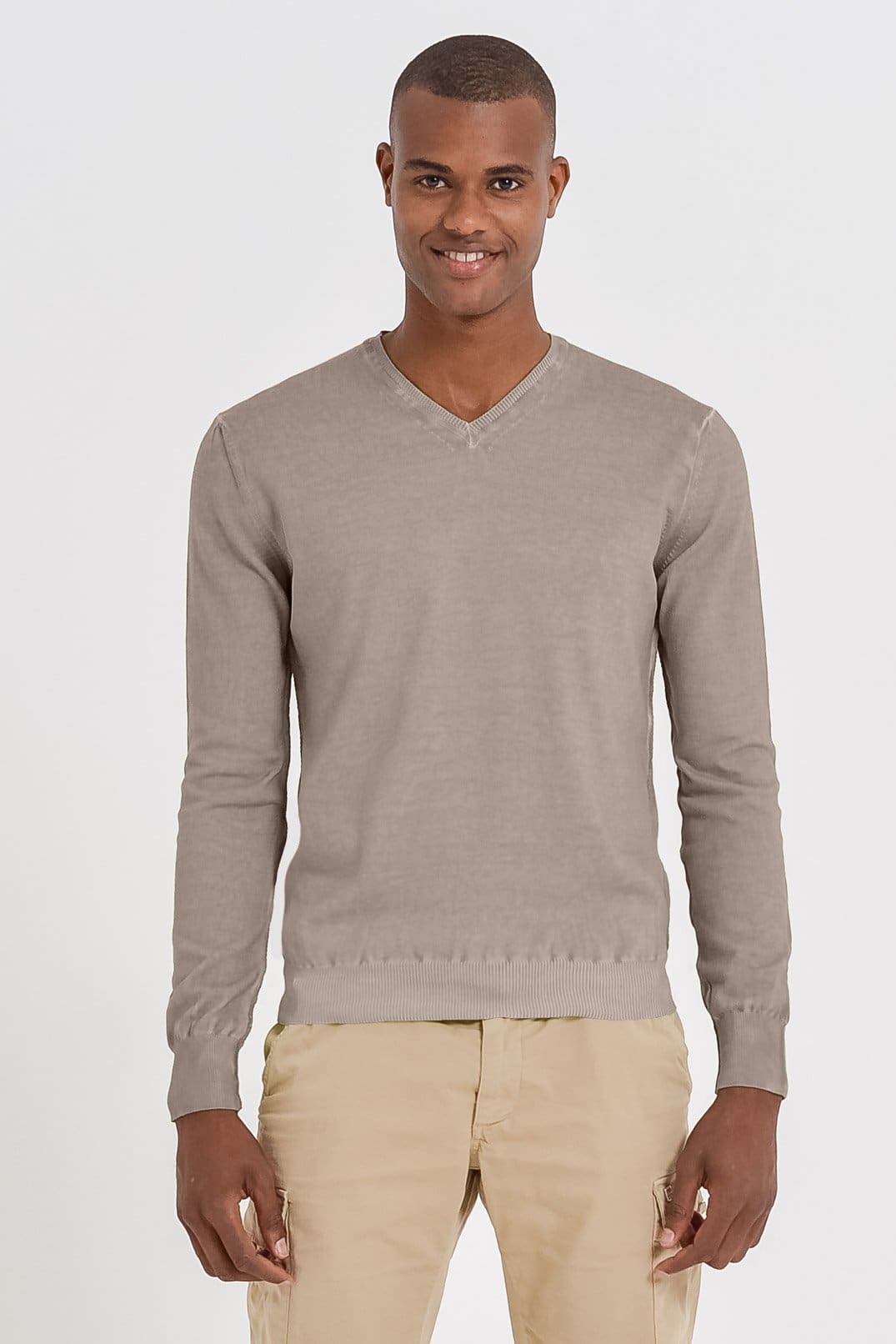 V-Neck Cotton Sweater - Corda - Sweaters